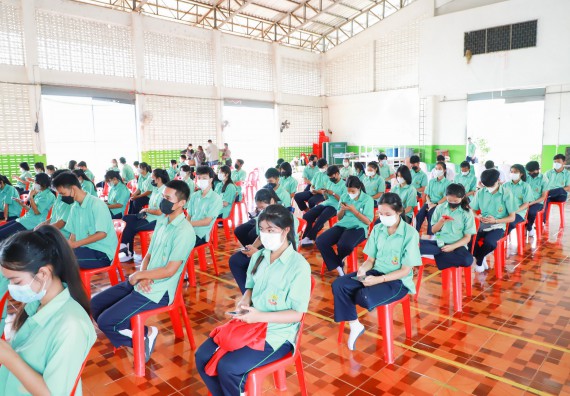 ภาพกิจกรรม  คณะวิทยาศาสตร์และเทคโนโลยี จัดกิจกรรมค่ายวิทยาศาสตร์สัญจร ปีการศึกษา 2565  โรงเรียนโค้งไผ่วิทยา