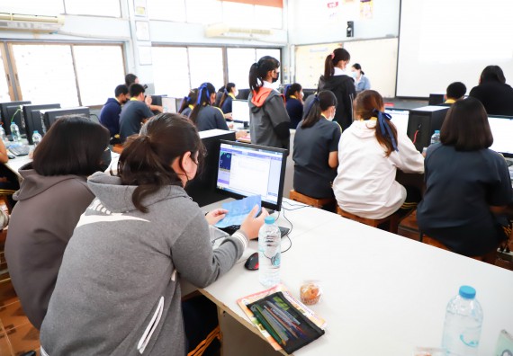 ภาพกิจกรรม  คณะวิทยาศาสตร์และเทคโนโลยี จัดกิจกรรมค่ายวิทยาศาสตร์สัญจร ปีการศึกษา 2565  โรงเรียนเรืองวิทย์พิทยาคม