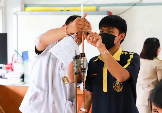 ภาพกิจกรรม  คณะวิทยาศาสตร์และเทคโนโลยี จัดกิจกรรมค่ายวิทยาศาสตร์สัญจร ปีการศึกษา 2565  โรงเรียนเรืองวิทย์พิทยาคม