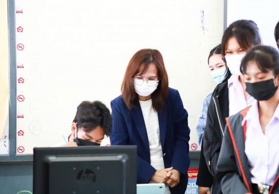 ภาพกิจกรรม  คณะวิทยาศาสตร์และเทคโนโลยี จัดกิจกรรมค่ายวิทยาศาสตร์สัญจร ปีการศึกษา 2565  โรงเรียนเรืองวิทย์พิทยาคม