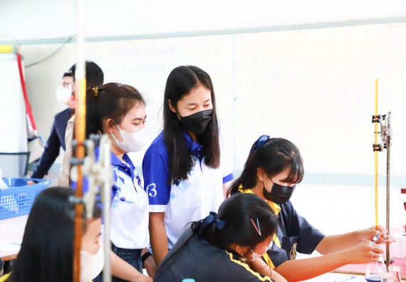 ภาพกิจกรรม  คณะวิทยาศาสตร์และเทคโนโลยี จัดกิจกรรมค่ายวิทยาศาสตร์สัญจร ปีการศึกษา 2565  โรงเรียนเรืองวิทย์พิทยาคม