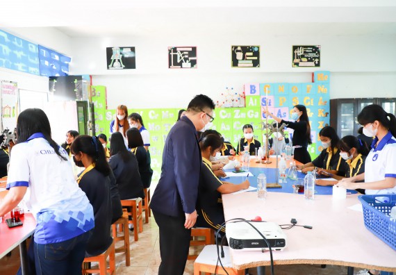 ภาพกิจกรรม  คณะวิทยาศาสตร์และเทคโนโลยี จัดกิจกรรมค่ายวิทยาศาสตร์สัญจร ปีการศึกษา 2565  โรงเรียนเรืองวิทย์พิทยาคม