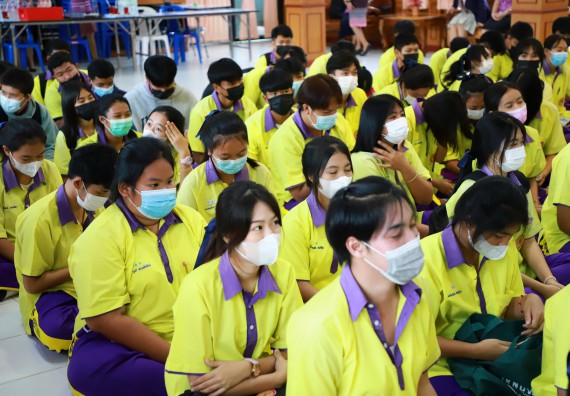 ภาพกิจกรรม  คณะวิทยาศาสตร์และเทคโนโลยี จัดกิจกรรมค่ายวิทยาศาสตร์สัญจร ปีการศึกษา 2565  โรงเรียนทุ่งโพธิ์ทะเลพิทยา