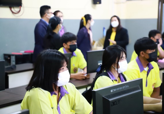 ภาพกิจกรรม  คณะวิทยาศาสตร์และเทคโนโลยี จัดกิจกรรมค่ายวิทยาศาสตร์สัญจร ปีการศึกษา 2565  โรงเรียนทุ่งโพธิ์ทะเลพิทยา