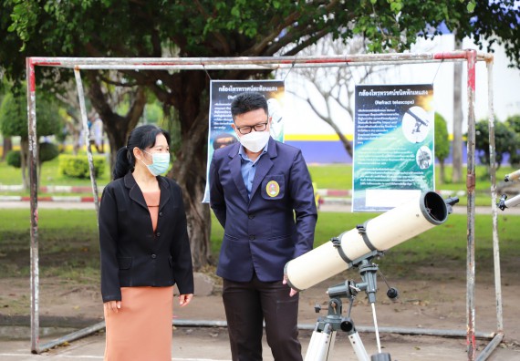ภาพกิจกรรม  คณะวิทยาศาสตร์และเทคโนโลยี จัดกิจกรรมค่ายวิทยาศาสตร์สัญจร ปีการศึกษา 2565  โรงเรียนทุ่งโพธิ์ทะเลพิทยา