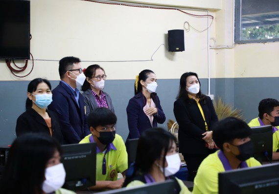 ภาพกิจกรรม  คณะวิทยาศาสตร์และเทคโนโลยี จัดกิจกรรมค่ายวิทยาศาสตร์สัญจร ปีการศึกษา 2565  โรงเรียนทุ่งโพธิ์ทะเลพิทยา