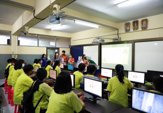 ภาพกิจกรรม  คณะวิทยาศาสตร์และเทคโนโลยี จัดกิจกรรมค่ายวิทยาศาสตร์สัญจร ปีการศึกษา 2565  โรงเรียนทุ่งโพธิ์ทะเลพิทยา