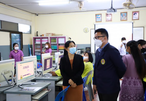 ภาพกิจกรรม  คณะวิทยาศาสตร์และเทคโนโลยี จัดกิจกรรมค่ายวิทยาศาสตร์สัญจร ปีการศึกษา 2565  โรงเรียนทุ่งโพธิ์ทะเลพิทยา