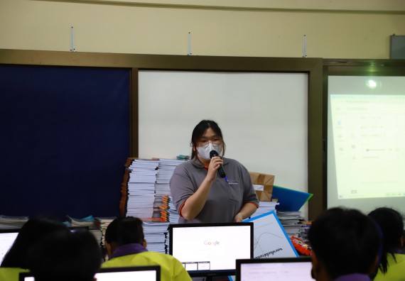 ภาพกิจกรรม  คณะวิทยาศาสตร์และเทคโนโลยี จัดกิจกรรมค่ายวิทยาศาสตร์สัญจร ปีการศึกษา 2565  โรงเรียนทุ่งโพธิ์ทะเลพิทยา