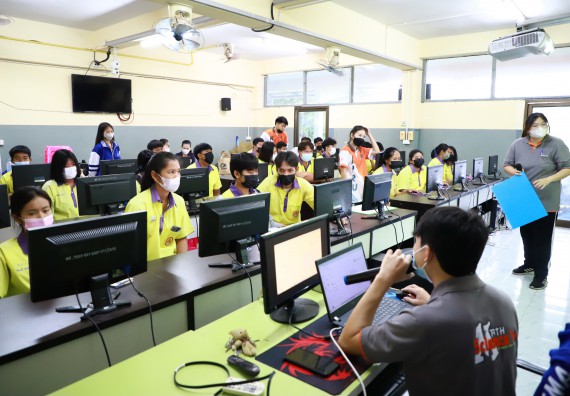 ภาพกิจกรรม  คณะวิทยาศาสตร์และเทคโนโลยี จัดกิจกรรมค่ายวิทยาศาสตร์สัญจร ปีการศึกษา 2565  โรงเรียนทุ่งโพธิ์ทะเลพิทยา