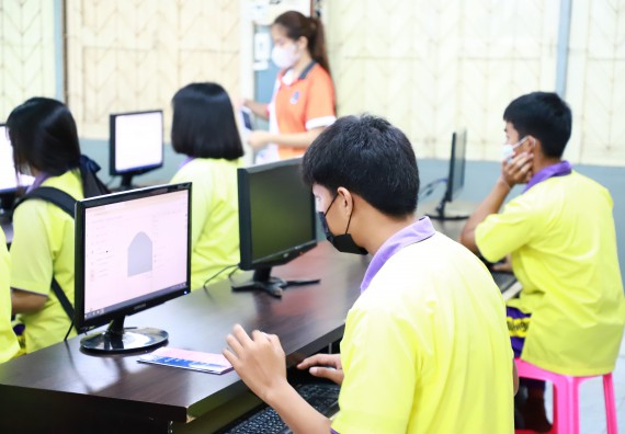 ภาพกิจกรรม  คณะวิทยาศาสตร์และเทคโนโลยี จัดกิจกรรมค่ายวิทยาศาสตร์สัญจร ปีการศึกษา 2565  โรงเรียนทุ่งโพธิ์ทะเลพิทยา