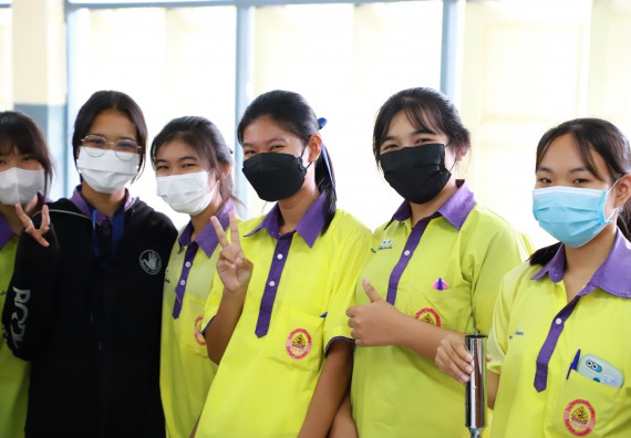 ภาพกิจกรรม  คณะวิทยาศาสตร์และเทคโนโลยี จัดกิจกรรมค่ายวิทยาศาสตร์สัญจร ปีการศึกษา 2565  โรงเรียนทุ่งโพธิ์ทะเลพิทยา