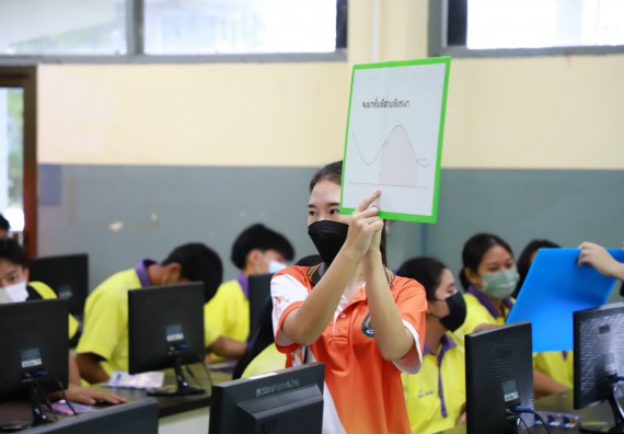 ภาพกิจกรรม  คณะวิทยาศาสตร์และเทคโนโลยี จัดกิจกรรมค่ายวิทยาศาสตร์สัญจร ปีการศึกษา 2565  โรงเรียนทุ่งโพธิ์ทะเลพิทยา