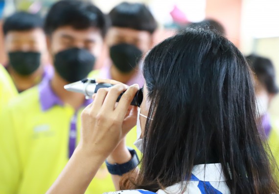ภาพกิจกรรม  คณะวิทยาศาสตร์และเทคโนโลยี จัดกิจกรรมค่ายวิทยาศาสตร์สัญจร ปีการศึกษา 2565  โรงเรียนทุ่งโพธิ์ทะเลพิทยา