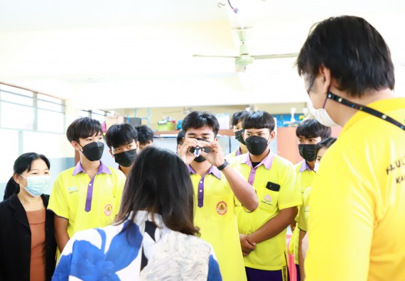 ภาพกิจกรรม  คณะวิทยาศาสตร์และเทคโนโลยี จัดกิจกรรมค่ายวิทยาศาสตร์สัญจร ปีการศึกษา 2565  โรงเรียนทุ่งโพธิ์ทะเลพิทยา