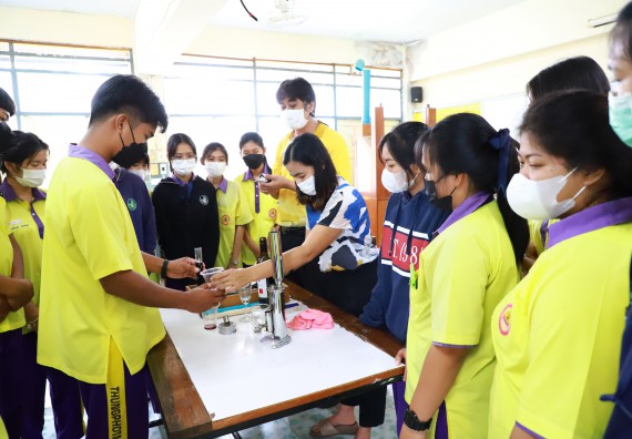 ภาพกิจกรรม  คณะวิทยาศาสตร์และเทคโนโลยี จัดกิจกรรมค่ายวิทยาศาสตร์สัญจร ปีการศึกษา 2565  โรงเรียนทุ่งโพธิ์ทะเลพิทยา