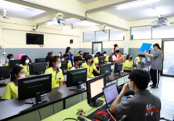 ภาพกิจกรรม  คณะวิทยาศาสตร์และเทคโนโลยี จัดกิจกรรมค่ายวิทยาศาสตร์สัญจร ปีการศึกษา 2565  โรงเรียนทุ่งโพธิ์ทะเลพิทยา