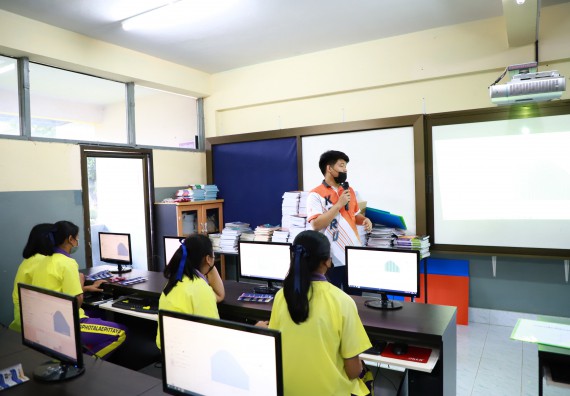 ภาพกิจกรรม  คณะวิทยาศาสตร์และเทคโนโลยี จัดกิจกรรมค่ายวิทยาศาสตร์สัญจร ปีการศึกษา 2565  โรงเรียนทุ่งโพธิ์ทะเลพิทยา