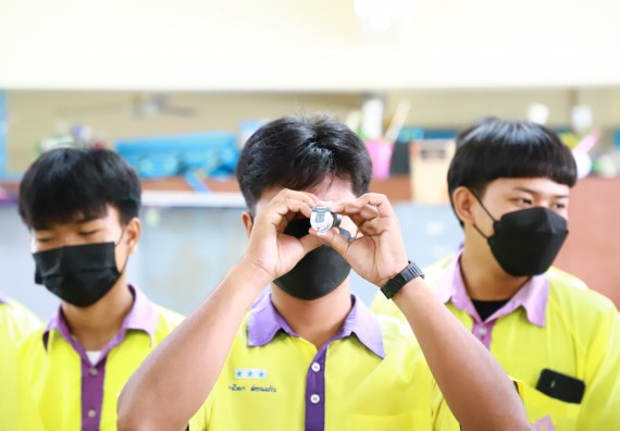 ภาพกิจกรรม  คณะวิทยาศาสตร์และเทคโนโลยี จัดกิจกรรมค่ายวิทยาศาสตร์สัญจร ปีการศึกษา 2565  โรงเรียนทุ่งโพธิ์ทะเลพิทยา