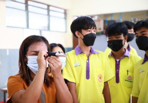 ภาพกิจกรรม  คณะวิทยาศาสตร์และเทคโนโลยี จัดกิจกรรมค่ายวิทยาศาสตร์สัญจร ปีการศึกษา 2565  โรงเรียนทุ่งโพธิ์ทะเลพิทยา