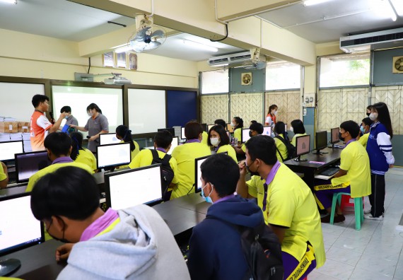 ภาพกิจกรรม  คณะวิทยาศาสตร์และเทคโนโลยี จัดกิจกรรมค่ายวิทยาศาสตร์สัญจร ปีการศึกษา 2565  โรงเรียนทุ่งโพธิ์ทะเลพิทยา