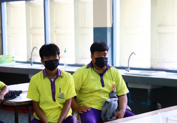 ภาพกิจกรรม  คณะวิทยาศาสตร์และเทคโนโลยี จัดกิจกรรมค่ายวิทยาศาสตร์สัญจร ปีการศึกษา 2565  โรงเรียนทุ่งโพธิ์ทะเลพิทยา