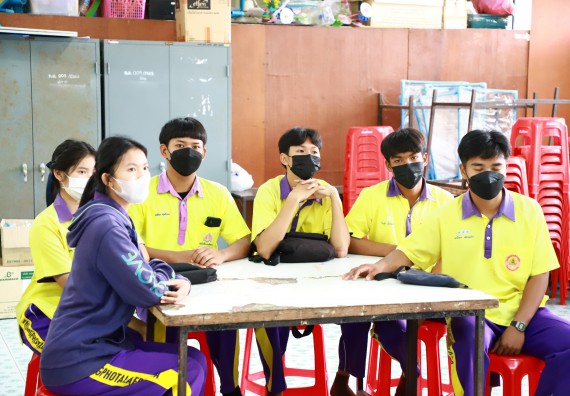 ภาพกิจกรรม  คณะวิทยาศาสตร์และเทคโนโลยี จัดกิจกรรมค่ายวิทยาศาสตร์สัญจร ปีการศึกษา 2565  โรงเรียนทุ่งโพธิ์ทะเลพิทยา