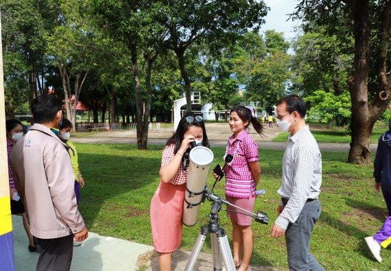 ภาพกิจกรรม  คณะวิทยาศาสตร์และเทคโนโลยี จัดกิจกรรมค่ายวิทยาศาสตร์สัญจร ปีการศึกษา 2565  โรงเรียนทุ่งโพธิ์ทะเลพิทยา