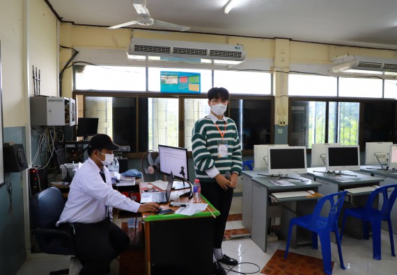 ภาพกิจกรรม  คณะวิทยาศาสตร์และเทคโนโลยี จัดกิจกรรมค่ายวิทยาศาสตร์สัญจร ปีการศึกษา 2565  โรงเรียนทุ่งโพธิ์ทะเลพิทยา