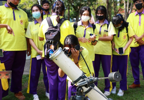ภาพกิจกรรม  คณะวิทยาศาสตร์และเทคโนโลยี จัดกิจกรรมค่ายวิทยาศาสตร์สัญจร ปีการศึกษา 2565  โรงเรียนทุ่งโพธิ์ทะเลพิทยา