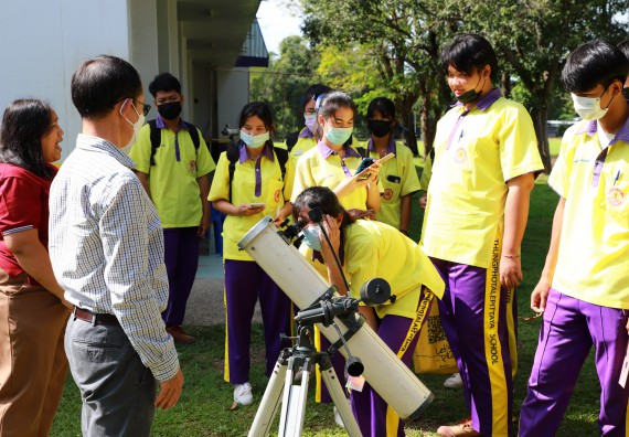 ภาพกิจกรรม  คณะวิทยาศาสตร์และเทคโนโลยี จัดกิจกรรมค่ายวิทยาศาสตร์สัญจร ปีการศึกษา 2565  โรงเรียนทุ่งโพธิ์ทะเลพิทยา