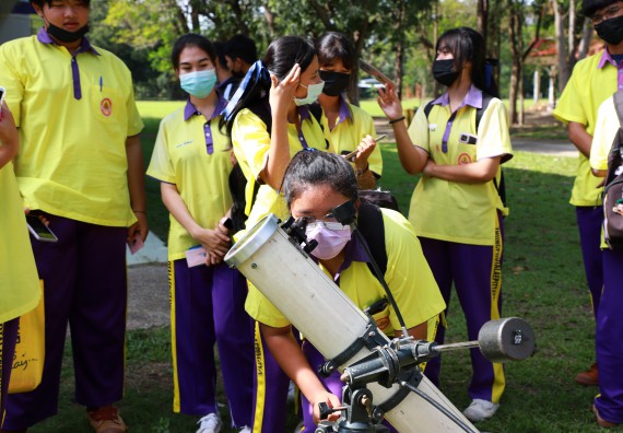 ภาพกิจกรรม  คณะวิทยาศาสตร์และเทคโนโลยี จัดกิจกรรมค่ายวิทยาศาสตร์สัญจร ปีการศึกษา 2565  โรงเรียนทุ่งโพธิ์ทะเลพิทยา