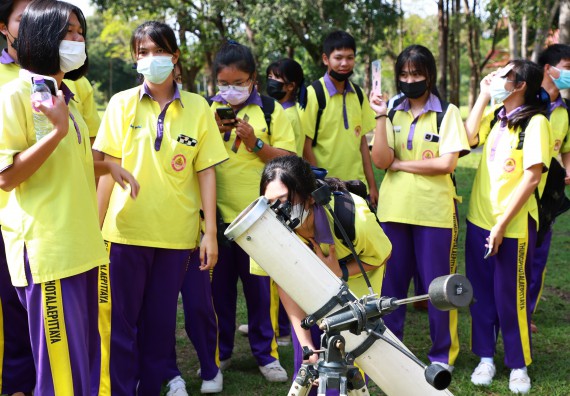 ภาพกิจกรรม  คณะวิทยาศาสตร์และเทคโนโลยี จัดกิจกรรมค่ายวิทยาศาสตร์สัญจร ปีการศึกษา 2565  โรงเรียนทุ่งโพธิ์ทะเลพิทยา