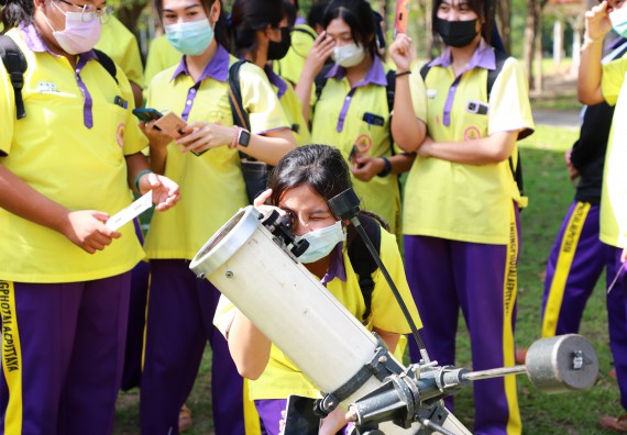ภาพกิจกรรม  คณะวิทยาศาสตร์และเทคโนโลยี จัดกิจกรรมค่ายวิทยาศาสตร์สัญจร ปีการศึกษา 2565  โรงเรียนทุ่งโพธิ์ทะเลพิทยา
