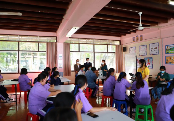 ภาพกิจกรรม  คณะวิทยาศาสตร์และเทคโนโลยี จัดกิจกรรมค่ายวิทยาศาสตร์สัญจร ปีการศึกษา 2565 โรงเรียนขาณุวิทยา