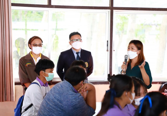 ภาพกิจกรรม  คณะวิทยาศาสตร์และเทคโนโลยี จัดกิจกรรมค่ายวิทยาศาสตร์สัญจร ปีการศึกษา 2565 โรงเรียนขาณุวิทยา