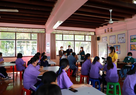 ภาพกิจกรรม  คณะวิทยาศาสตร์และเทคโนโลยี จัดกิจกรรมค่ายวิทยาศาสตร์สัญจร ปีการศึกษา 2565 โรงเรียนขาณุวิทยา