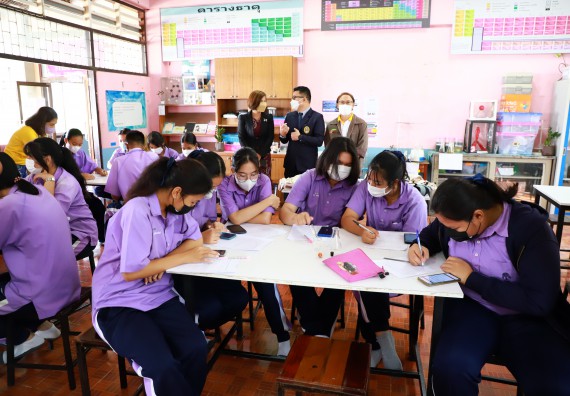 ภาพกิจกรรม  คณะวิทยาศาสตร์และเทคโนโลยี จัดกิจกรรมค่ายวิทยาศาสตร์สัญจร ปีการศึกษา 2565 โรงเรียนขาณุวิทยา