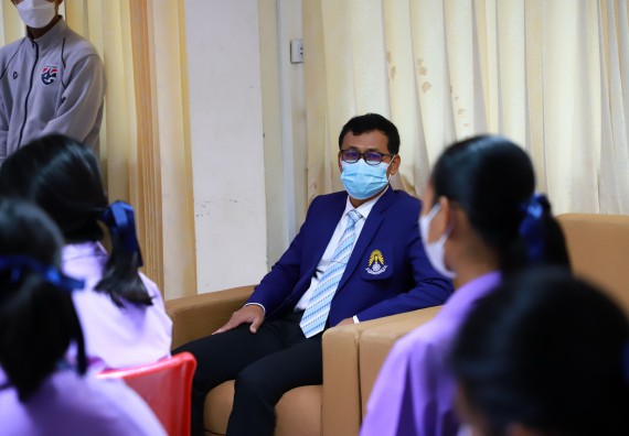 ภาพกิจกรรม  คณะวิทยาศาสตร์และเทคโนโลยี จัดกิจกรรมค่ายวิทยาศาสตร์สัญจร ปีการศึกษา 2565 โรงเรียนขาณุวิทยา