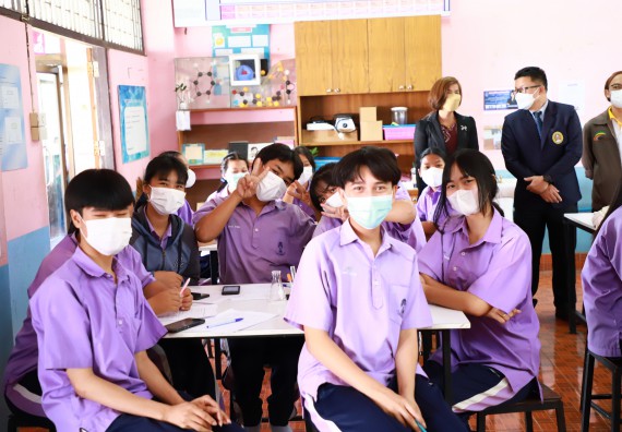 ภาพกิจกรรม  คณะวิทยาศาสตร์และเทคโนโลยี จัดกิจกรรมค่ายวิทยาศาสตร์สัญจร ปีการศึกษา 2565 โรงเรียนขาณุวิทยา