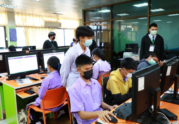 ภาพกิจกรรม  คณะวิทยาศาสตร์และเทคโนโลยี จัดกิจกรรมค่ายวิทยาศาสตร์สัญจร ปีการศึกษา 2565 โรงเรียนขาณุวิทยา