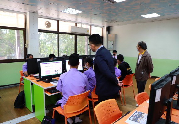 ภาพกิจกรรม  คณะวิทยาศาสตร์และเทคโนโลยี จัดกิจกรรมค่ายวิทยาศาสตร์สัญจร ปีการศึกษา 2565 โรงเรียนขาณุวิทยา