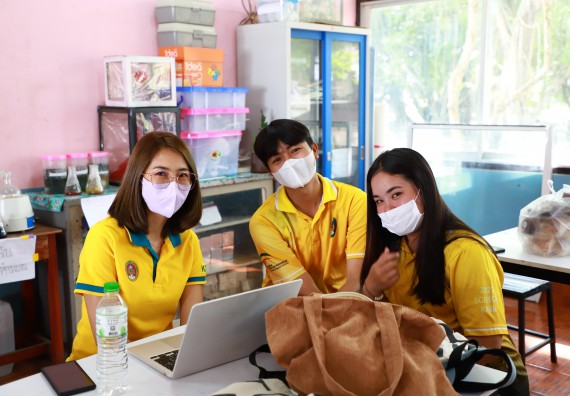 ภาพกิจกรรม  คณะวิทยาศาสตร์และเทคโนโลยี จัดกิจกรรมค่ายวิทยาศาสตร์สัญจร ปีการศึกษา 2565 โรงเรียนขาณุวิทยา