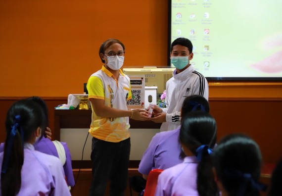 ภาพกิจกรรม  คณะวิทยาศาสตร์และเทคโนโลยี จัดกิจกรรมค่ายวิทยาศาสตร์สัญจร ปีการศึกษา 2565 โรงเรียนขาณุวิทยา