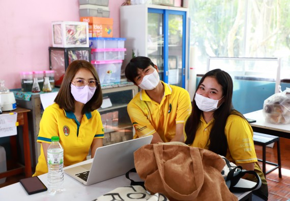 ภาพกิจกรรม  คณะวิทยาศาสตร์และเทคโนโลยี จัดกิจกรรมค่ายวิทยาศาสตร์สัญจร ปีการศึกษา 2565 โรงเรียนขาณุวิทยา