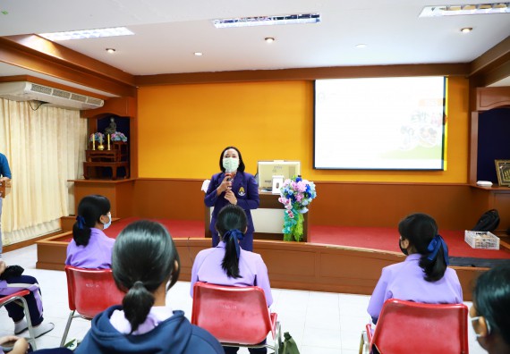 ภาพกิจกรรม  คณะวิทยาศาสตร์และเทคโนโลยี จัดกิจกรรมค่ายวิทยาศาสตร์สัญจร ปีการศึกษา 2565 โรงเรียนขาณุวิทยา