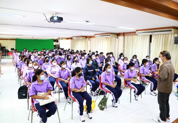 ภาพกิจกรรม  คณะวิทยาศาสตร์และเทคโนโลยี จัดกิจกรรมค่ายวิทยาศาสตร์สัญจร ปีการศึกษา 2565 โรงเรียนขาณุวิทยา