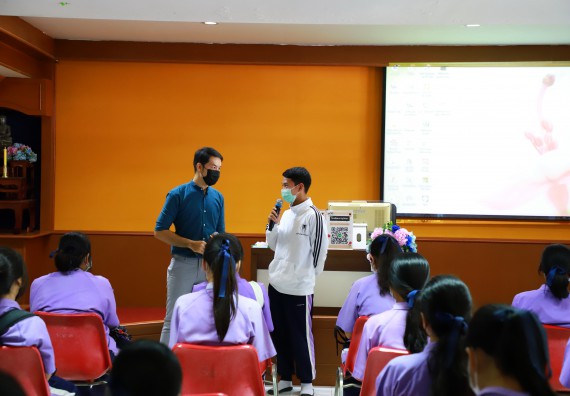 ภาพกิจกรรม  คณะวิทยาศาสตร์และเทคโนโลยี จัดกิจกรรมค่ายวิทยาศาสตร์สัญจร ปีการศึกษา 2565 โรงเรียนขาณุวิทยา