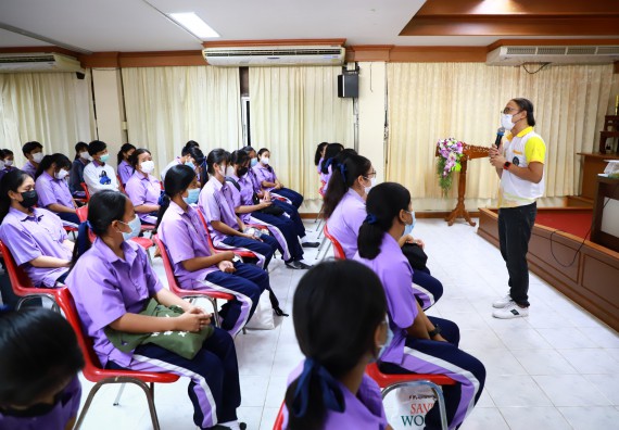 ภาพกิจกรรม  คณะวิทยาศาสตร์และเทคโนโลยี จัดกิจกรรมค่ายวิทยาศาสตร์สัญจร ปีการศึกษา 2565 โรงเรียนขาณุวิทยา
