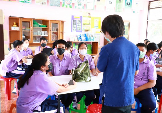 ภาพกิจกรรม  คณะวิทยาศาสตร์และเทคโนโลยี จัดกิจกรรมค่ายวิทยาศาสตร์สัญจร ปีการศึกษา 2565 โรงเรียนขาณุวิทยา